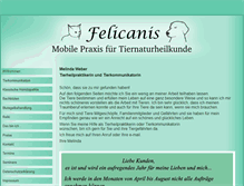 Tablet Screenshot of felicanis.de